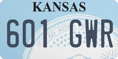 KS license plate 601GWR