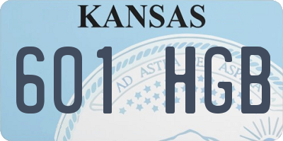KS license plate 601HGB