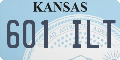 KS license plate 601ILT