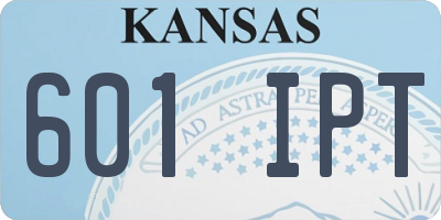KS license plate 601IPT