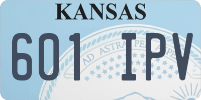 KS license plate 601IPV