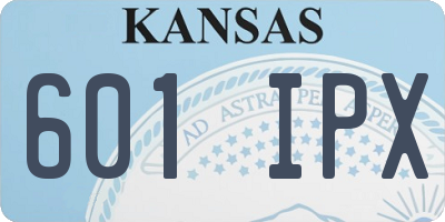 KS license plate 601IPX
