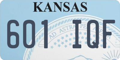 KS license plate 601IQF