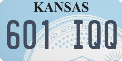 KS license plate 601IQQ