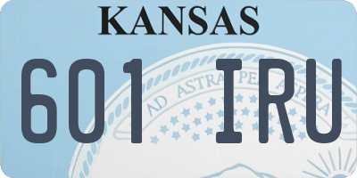 KS license plate 601IRU