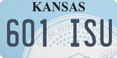 KS license plate 601ISU