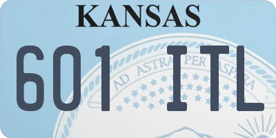 KS license plate 601ITL