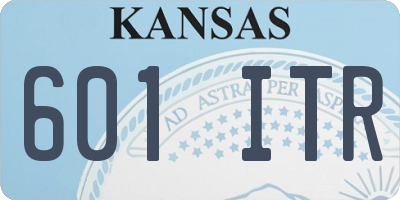 KS license plate 601ITR