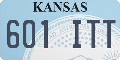 KS license plate 601ITT