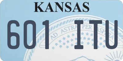 KS license plate 601ITU