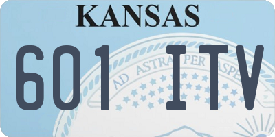 KS license plate 601ITV