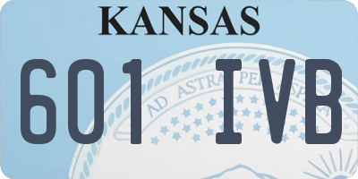 KS license plate 601IVB