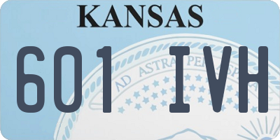 KS license plate 601IVH