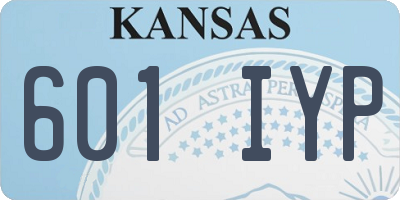 KS license plate 601IYP