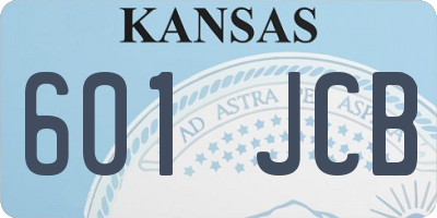 KS license plate 601JCB