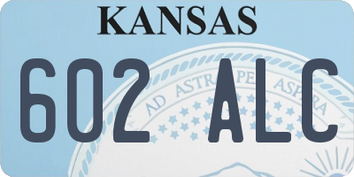 KS license plate 602ALC
