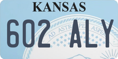 KS license plate 602ALY