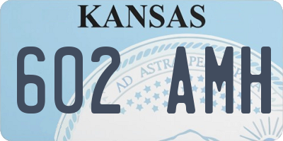 KS license plate 602AMH