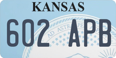KS license plate 602APB