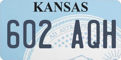 KS license plate 602AQH