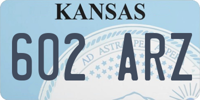 KS license plate 602ARZ