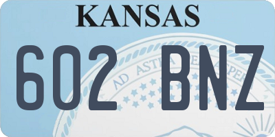 KS license plate 602BNZ
