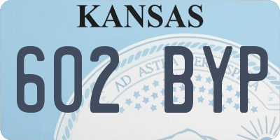 KS license plate 602BYP