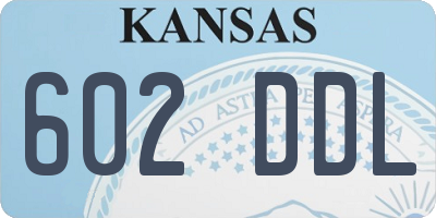 KS license plate 602DDL