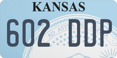 KS license plate 602DDP