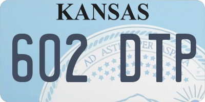 KS license plate 602DTP
