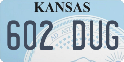 KS license plate 602DUG
