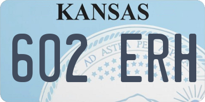 KS license plate 602ERH