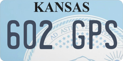 KS license plate 602GPS