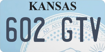 KS license plate 602GTV