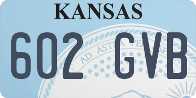 KS license plate 602GVB