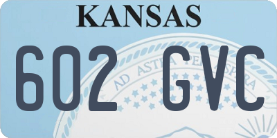 KS license plate 602GVC