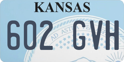 KS license plate 602GVH