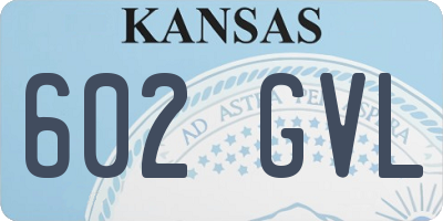 KS license plate 602GVL