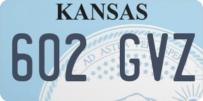 KS license plate 602GVZ