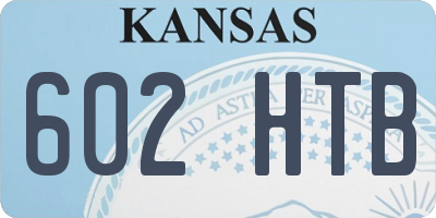 KS license plate 602HTB