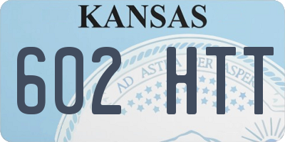 KS license plate 602HTT