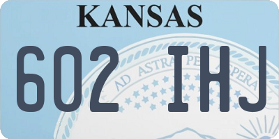 KS license plate 602IHJ