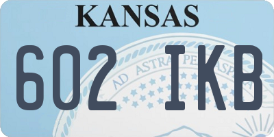 KS license plate 602IKB