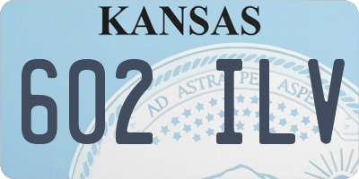 KS license plate 602ILV