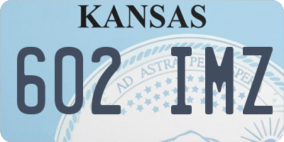 KS license plate 602IMZ