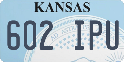 KS license plate 602IPU
