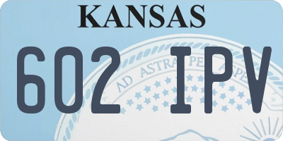 KS license plate 602IPV