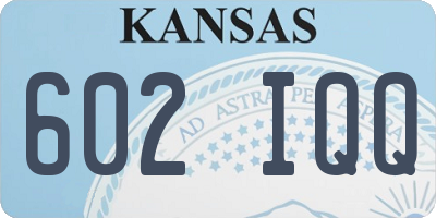 KS license plate 602IQQ