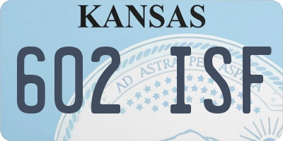 KS license plate 602ISF