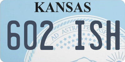 KS license plate 602ISH